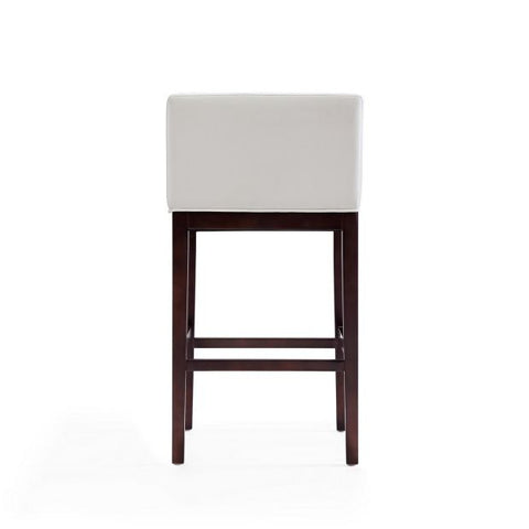 Image of Manhattan Comfort Kingsley 38 in. Dark Walnut Beech Wood Barstool