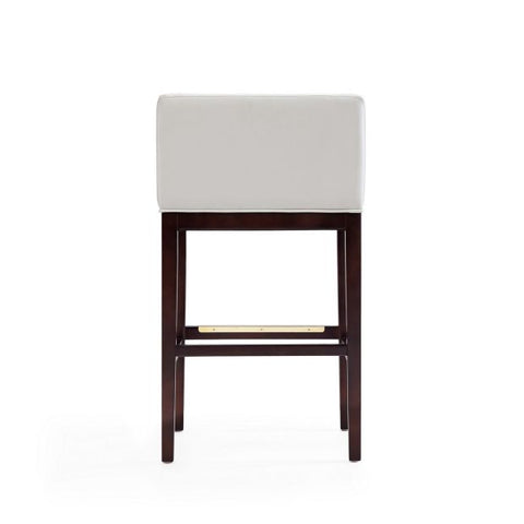 Image of Manhattan Comfort Kingsley 38 in. Dark Walnut Beech Wood Barstool