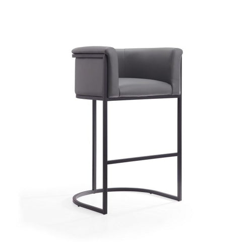 Image of Manhattan Comfort Cosmopolitan 37.8 in. Black Metal Barstool