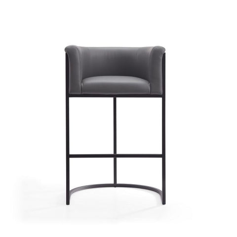 Image of Manhattan Comfort Cosmopolitan 37.8 in. Black Metal Barstool