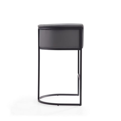 Image of Manhattan Comfort Cosmopolitan 37.8 in. Black Metal Barstool