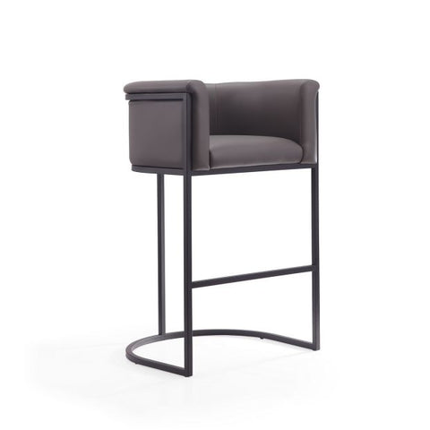 Image of Manhattan Comfort Cosmopolitan 37.8 in. Black Metal Barstool