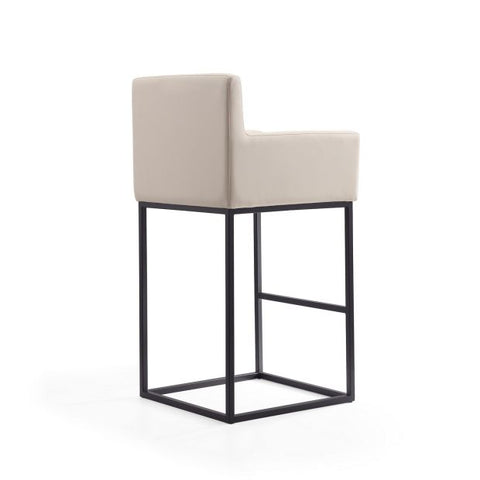 Image of Manhattan Comfort Ambassador 42 in. Black Metal Barstool