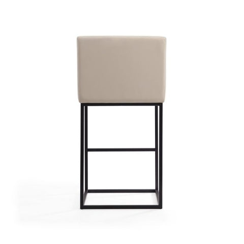 Image of Manhattan Comfort Ambassador 42 in. Black Metal Barstool